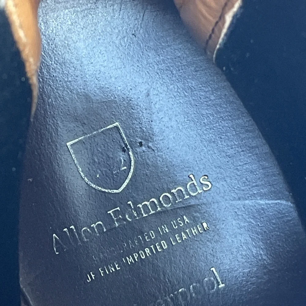 Allen Edmonds Liverpool Chelsea Dress Boot Mens 9.5 E 7525 Brown Suede‎ Leather